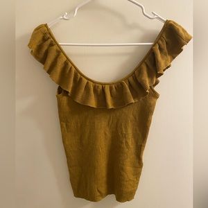 Madewell Ruffle Tank (size small)